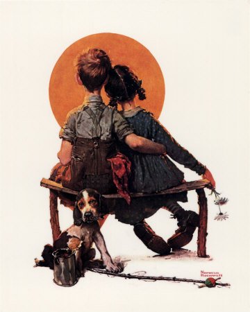009_575-011~Norman-Rockwell-First-Love-Posters