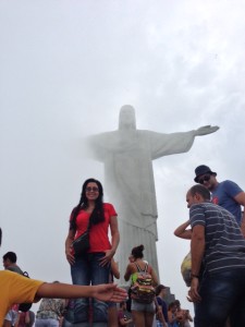 Christ Redeemer statue. One of the 7 Wonders of the World and another check mark off my goal poster!!!
